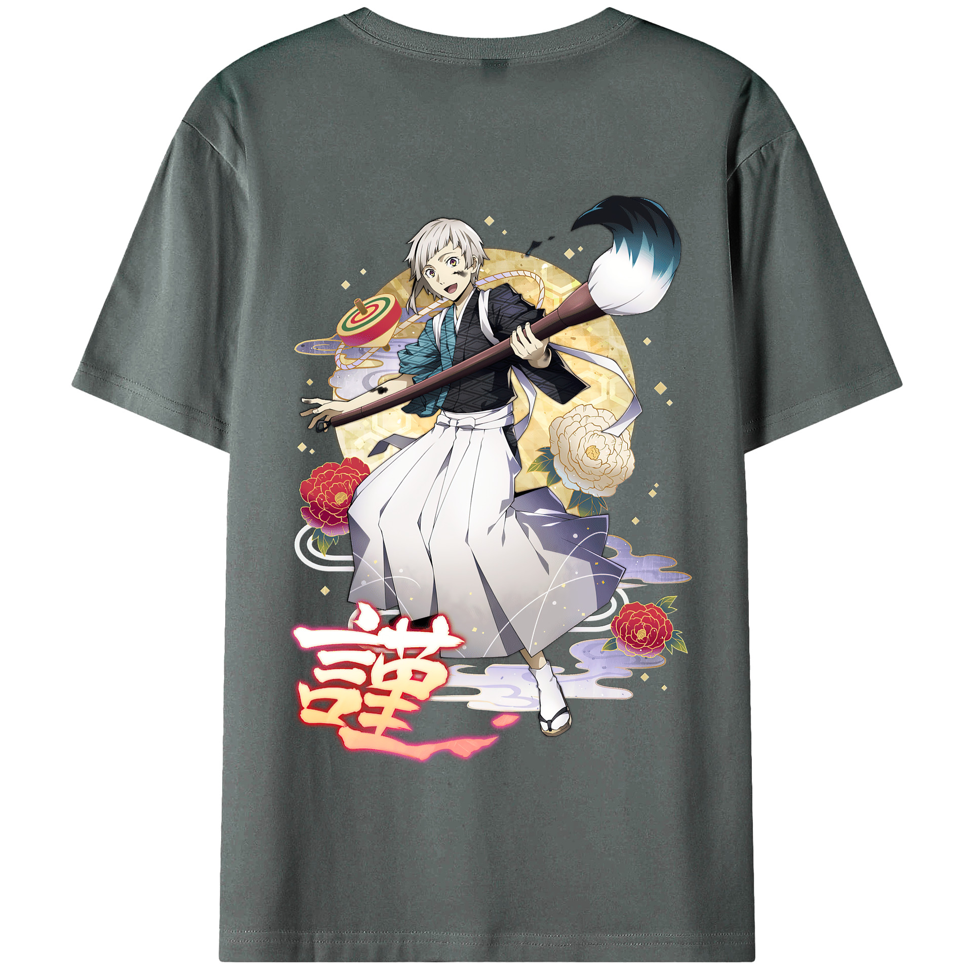 （画像用） 文豪ストレイドッグス Bungo Stray Dogs 綿100％半袖Tシャツ（背面プリント）